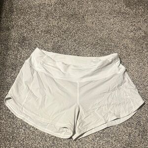 SPEED UP lululemon white Athletic Shorts 4”